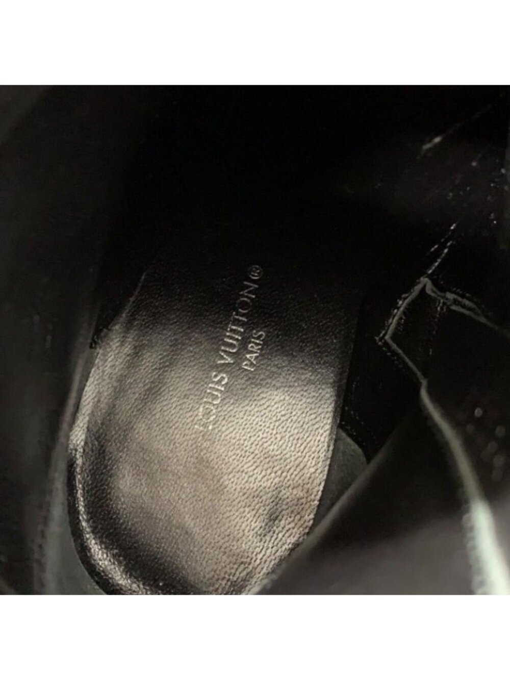 Louis Vuitton Ultimate Line Boots Short Shoes Suede Black Gold Ankle - Picture 7 of 10